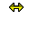 Two pixelated dumbbell icons with yellow and olive green coloring on a gray background, each with black outlines.