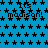 Blue background with black star pattern and repeated 'It's madison!' text in pixelated font.