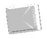 A sequence of grayscale and red text elements showing a 3D box transforming from a folded state to a solid frame with 'ON' and 'ON LINE' text.