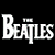 A split-screen pixel art image with "The Beatles" text on black background and "OriginalIcons.com" text on green background, displayed as a contact sheet of two frames.