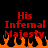 Red pixelated text reading 'His Infernal Majesty' above orange and black flames on a black background.