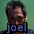 A four- shows a person in different poses with overlaid text: 'joel' in blue, 'heyma' in green, and 'is my life' in blue