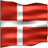 Static 48x48 pixel icon depicting the national flag of Denmark with red background and white Scandinavian cross, rendered in low-resolution pixel art style.