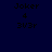 Four display identical pixelated text 'Joker 4 3V3r' against varying solid backgrounds: dark blue, light gray, white, and medium gray