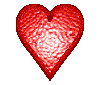 Red heart-shaped icon with textured surface, displaying multiple views including front, side, and partial angles against gray background.