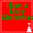 Red background with green text reading 'Have a Mary Christmas' and white pixelated trees, arranged in four quadrants separated by dotted lines.
