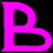 Two large pink capital B letters on a black background in a contact sheet layout with no visible animation or text.