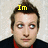 A pixelated image of a person with brown hair and blue eyes, wearing a dark jacket over a red shirt, with yellow text above the head changing from 'Im' to 'So' and then to 'Eautiful!!!!' across three