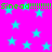 Bright pink background with scattered cyan stars and green text reading "Sinead!!!!!!!!" repeated horizontally.