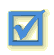 Blue checkmark inside a square frame with rounded corners, displayed in multiple 3D and flat variations across three