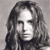 Static grayscale pixelated image of a person's face with long hair, displayed as a 50x50 buddy icon on a gray background.