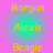 Yellow pixelated text on a gradient background with repeated names in a