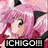 Pixelated anime-style icon of a character with pink hair and black cat ears, featuring the text 'ICHIGO!!' at the bottom.