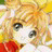 A 48x48 pixel buddy icon featuring a split composition with an anime-style character on the left and text elements on the right, displayed as part of a contact sheet.