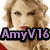 A static image of a person with curly blonde hair, red lips, and light skin wearing a red top against a white background.