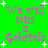 Green background with pink text reading "We will miss A Gabriele" and white plus signs scattered throughout.