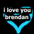Two side-by-side heart-shaped icons with blue outlines and black backgrounds, each containing white text.