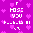 A static image with a purple background filled with pink heart shapes, displaying repeated text and symbols in white pixelated font.