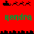Red background with green text and black pixel art elements showing a vehicle, animals, and cityscape patterns.