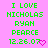 Green pixelated text on pink background reads 'I LOVE NICHOLAS RYAN PEARCE 12.26.07' with a small heart symbol.