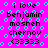 A bright pink background with cyan pixelated text and shapes, featuring repeated phrases 'i love benjamin mosheh chernov (3333)' in black and cyan lettering.