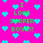 Pixelated icon with bright pink background, cyan hearts, and green text reading "I LOVE SURFER BOYZ!!!"