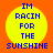 Four identical yellow circular icons with blue text on an orange background, each displaying "IM RACIN FOR THE SUNSHINE" in pixelated font.
