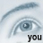 nine eye close-ups with text fragments below each, forming a phrase about catching someone's eye