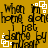 Yellow background with black text repeating 'When home at school I just dance by myself' and white square icons arranged in a pattern