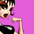 A pixelated cartoon-style buddy icon featuring a woman on the left against a pink background and green text reading "Original Icons .com" on the right, displayed as part of an animated contact sheet with two frames.