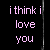 A 4-frame animated contact sheet showing a pixelated text-based love confession sequence with changing text and blurred motion effects on a black background.