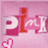 Pixelated pink background with stylized text 'PINK' in red and white, a small heart symbol below, and a faint 'H' partially visible on the right.