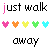 A static image displays repeated text and heart symbols in a pattern with color variations