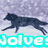 Animated sequence showing a wolf silhouette, close-up of wolf face, and full-body wolf image with text overlays.