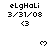 Pixelated text and symbols on a white background with gray overlay in bottom-right corner.