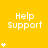 Yellow background with white text 'Help Support' and star symbols in a pattern, some stars animate to form vertical lines