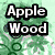 six distinct images with text overlays: Apple Wood, Clydesdales, and Bigger Is Better text, plus horse and fruit imagery
