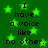 Green background with glowing green stars and repeated black text reading "I have a voice like no other." in pixelated font.