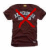 A brown T-shirt with a red X over it, next to red text reading "Anti crombie & Fitch" on black background.