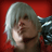 Static 48x48 pixel icon showing a close-up of a character with silver hair against a red background, wearing dark clothing with metallic accents.