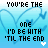 Animated contact sheet of 12 frames showing a blue heart-patterned background with changing text and small hearts, displaying the phrase "YOU'RE THE ONLY ONE I'D BE WITH 'TIL THE END" in various styles across sampled frames.