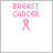 25 pixel-art icons featuring cancer awareness text and symbols in various colors, each with a small human figure icon below the text
