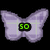 A purple butterfly-shaped icon with green text overlays showing "so," "beautiful," and "!!!" in separate frames.