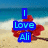 A beach scene with a red flower and blue text changing across six