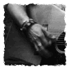 Four black-and-white show hands playing guitar, a foot pressing pedals, a person's profile with curly hair, and text reading "Richard Marx" on a dark background