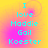 Pixelated cyan text on a yellow-to-pink gradient background with two identical showing 'I love Maddie Gail Koester' in four lines