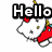 Hello Kitty character in six distinct pixelated styles with text overlays, each style featuring unique color schemes and accessories.