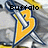 Yellow and blue 'B' logo with crossed hockey sticks on gray background, text changes from Buffalo to Sabres to Kick butt.