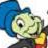 Pixelated static icon of a cartoonish green character with large eye and blue headwear, partially cropped on white background.
