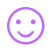 A static contact sheet of seven distinct smiley face icons arranged in a 3x3 grid with one empty space, each rendered as a simple pixelated outline on a gray background.